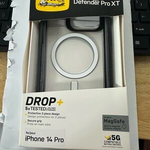 OtterBox Defender Pro XT Case for iPhone 14 Pro - Gray and Black